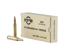 Prvi Partizan 5.56x45 M855 62 gr FMJBT 20 Rounds Ammunition - PPN5562