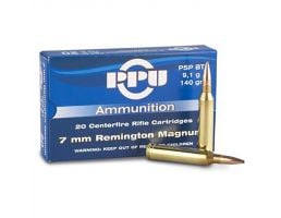 Prvi Partizan 7mm Remington Magnum PSP 140 gr 20 Rounds Ammunition - PP7RM1