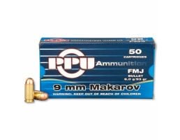 PRVI Partizan 9X18 Makarov 93gr FMJ Ammunition 50rds - PP-R9.4
