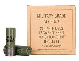 Winchester 12ga 2.75" 00 Buck Military Grade Value Pack Shotshell Ammunition 25rds - Q1544VP
