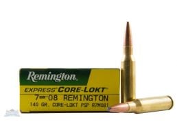 Remington 7mm-08 140gr Core-Lokt PSP Ammunition 20rds - R7M081