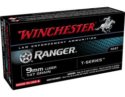 Winchester Ranger T-Series 9mm Luger JHP 147gr