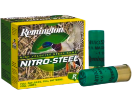 Remington Nitro Steel 2.75" 12 Gauge Ammo 4, 25/box - 20803