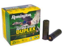 Remington Nitro-Steel Duplex 12 Gauge 3" #2/#6 1-1/4 oz 25rds Shotshell - Versatile Load for Mixed Hunting Needs - R26643