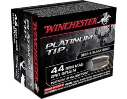 Winchester 44 Magnum 250gr Platinum Tip HP Ammunition 20rds - S44PTHP