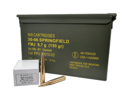 Prvi Partizan .30-06 Springfield FMJ 150gr M1 Garand 500 Round Ammunition - PP3006GMC