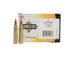 Armscor 55 gr V-Max .223 Rem/5.56 Ammo, 20/box - AC2235N