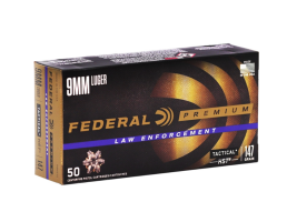 Federal Premium LE Tactical HST 9mm 147gr JHP Ammo, 50rds - P9HST2