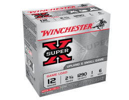 Winchester 12ga 2.75" 1oz #6 Super-X Game Load Shotshell Ammunition 25rds - XU126