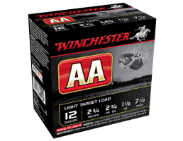 Winchester 12ga 2.75" Wads Light 1-1/8oz #7.5 Shotshell Ammunition 25rds - AA127