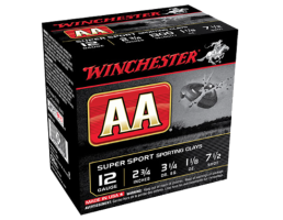 Winchester 12ga 2.75" 1 1/8oz #7.5 Super Sport SC Shotshell Ammunition - AASC127