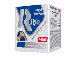 RIO 12ga 3" 1.125oz Max 1550 FPS #4 Royal Blue Steel Ammunition, 25 Round Box - RBSM324