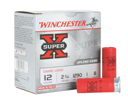 Winchester 12ga 2.75" 1oz #8 Super-X Shotshell Ammunition 25rds - XU128