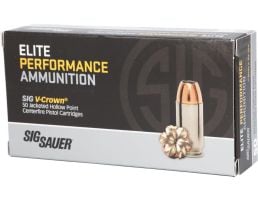Sig Sauer Elite Performance V-Crown 180 gr Jacketed Hollow Point .40 S&W Ammo, 50/box - E40SW2-50