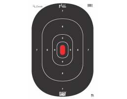 Pro Shot Splattershot 12"x17" Silhouette Heavy Paper Black Targets, 8 Pack - SILH-INTP-8PK