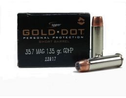 Speer 357 Magnum 135gr Gold Dot (Short Barrel) Ammunition 20rds - 23917