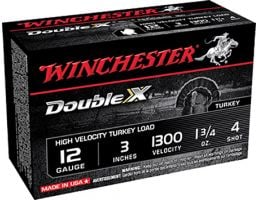 Winchester 12ga 3" 1 3/4oz #4 HV Magnum Turkey Ammunition 10rds - STH1234