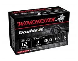 Winchester Double X Turkey 12ga 3" 1-3/4oz #5 Copper Plated, 10 Shotshells - STH1235