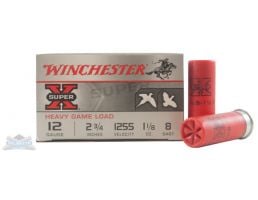 Winchester 12ga 2.75" 1-1/8oz #8 Super-X heavy Game Load Ammunition 25rds - XU12H8