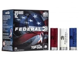 Federal 12ga 2.75" #8 Top Gun Red White Blue Shotshell Ammunition 25rds - TGL12US 8
