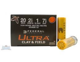 Federal 20ga 2.75" 7.5 Shotshell Ammunition 25rds - UC202SI 7.5