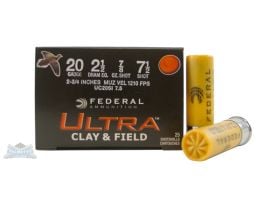 Federal 20ga 2.75" #7.5 Shotshell Ammunition 25rds - UC20SI 7.5