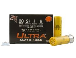Federal 20ga 2.75" #8 Game Load Shotshell Ammunition 25rds - UC20SI 8
