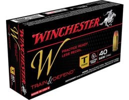 Winchester 40 S&W 180gr FMJ Train Ammunition 50rds - W40SWT