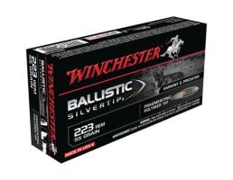 Winchester 223 55gr Ballistic Silvertip Rifle Ammunition 20rds - SBST223B