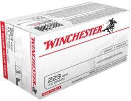 Winchester USA 223 Ammo 45gr JHP 40rds