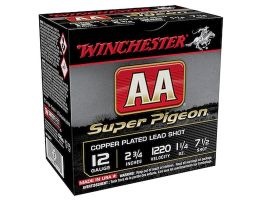 Winchester AA Super Pigeon 2.75" 7.5 Shot 1 1/4 oz 12 Gauge Ammunition For Sale