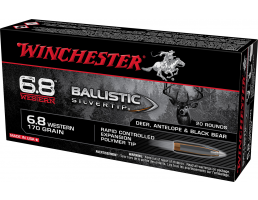 Winchester Ballistic Silvertip 6.8 Western Ammo BTHP 170 GR 20rds - S68WM