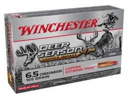 Winchester Deer Season XP Copper Impact 125 gr Extreme Point 6.5 Creedmoor Ammunition 20 Rounds