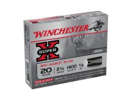 Winchester Ammunition Super-X BRI Sabot Slugs 2.75" 20 Gauge Ammo, 5/box - XRS20
