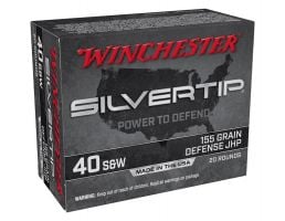 Winchester Silver Tip 155 gr JHP .40 S&W Ammunition 20 Rounds