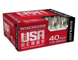 Winchester USA Ready 170 gr Hex Vent HP .40 S&W Ammunition 20 Rounds For Sale