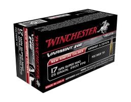 Winchester Varmint HE 17 WSM Ammo 25 Grain Polymer Tip, 50 rds