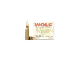 Wolf 124 Grain FMJ Steel Case 7.62x39 Ammo