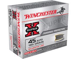 Winchester 45 Auto/ACP 185gr SilverTip Hollow Point Ammunition 20rds - X45ASHP2