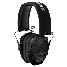 Walker Razor Slim Electronic Polymer Earmuff 23 dB, Black/Typhoon Camo ...