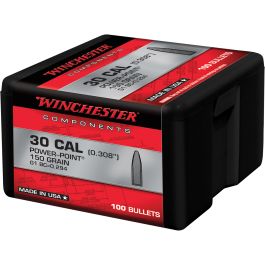 Winchester Ammunition .30 Cal 150 gr Reloading Bullets PP 100rds ...