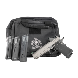 Springfield Prodigy Double Stack 1911 Bundle 5" 9mm (3)17rd/(1)20rd Pistol, Tung/Black With Viridian RFX11 Green Dot Optic and Bag - PH9119AOSBT-PAC