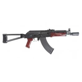 PSA AK-P GF3 Triangle Side Folding Pistol with Cheese Grater Upper Handguard and Linear Comp, Redwood
