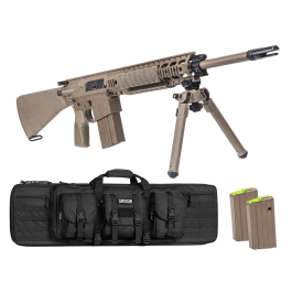 PSA Sabre-10 Forged 20" .308 Rifle w/ 12.5" Quad Rail, A1 Stock, Magpul Bi-Pod, 3 Mags - BLK Bag