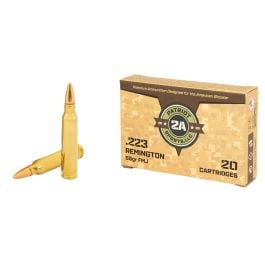 Patriot Sports LLC .223 Remington 55gr. FMJ Ammo, 20rds - P223055F