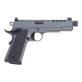Tisas USA 1911 Night Stalker SF .45 ACP Pistol 5" 8rds, Platinum Gray - High-Performance and Stylish - 10100556