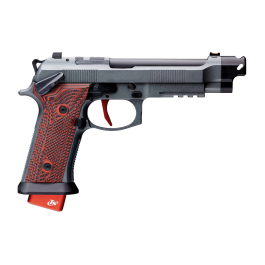 Beretta Pistol 92XI Gara W/ Gray / Red G10 Grip 9mm 5.1" 22rd Pistol - J92XFMSA21CAV