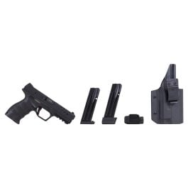SAR SAR9 X Package 4.4" 9mm 17rd/19rd Pistol, Black - SAR9XBL
