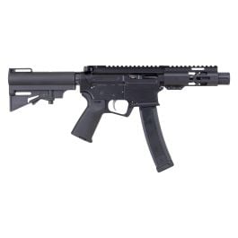 PSA ARV 4" 9MM 1/10 GX Lightweight HEX M-Lok MOE EPT Har-15 Pistol, Black