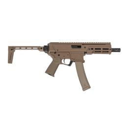PSA JAKL 6.5" 9mm Pistol, FDE, Midwest Industries Brace